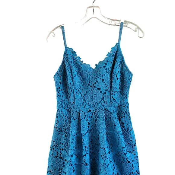 Astr The Label Turquoise Blue Lace Dress - Picture 2 of 4